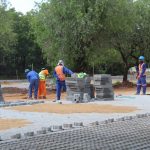 Paving project in Edenvale Gauteng over 8000 sqaure meters of paving